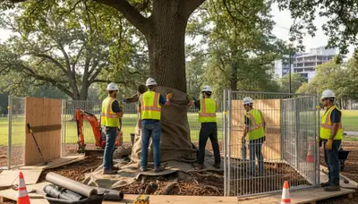 Clearwater, FL arborist providing root protection services for healthy tree care