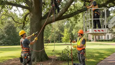 Arbor Tree Care treating diseased tree in Clearwater, FL with professional tree disease control