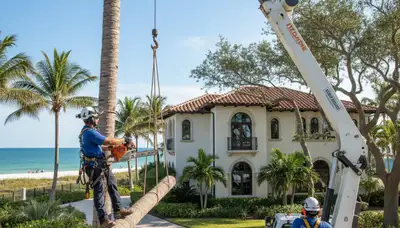Tree service crew in Clearwater, FL providing professional tree removal and trimming services