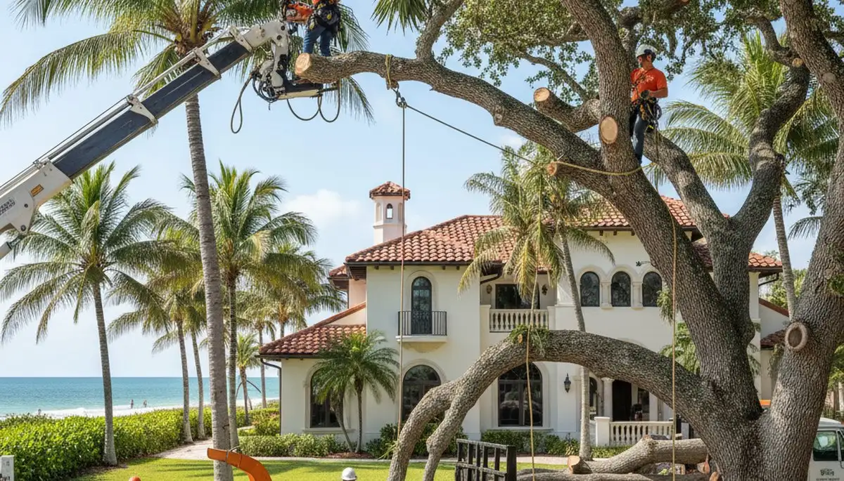Tree service crew in Clearwater, FL providing professional tree removal and trimming services
