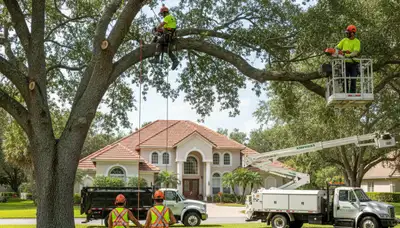 Tree service crew providing professional tree removal in Clearwater, FL