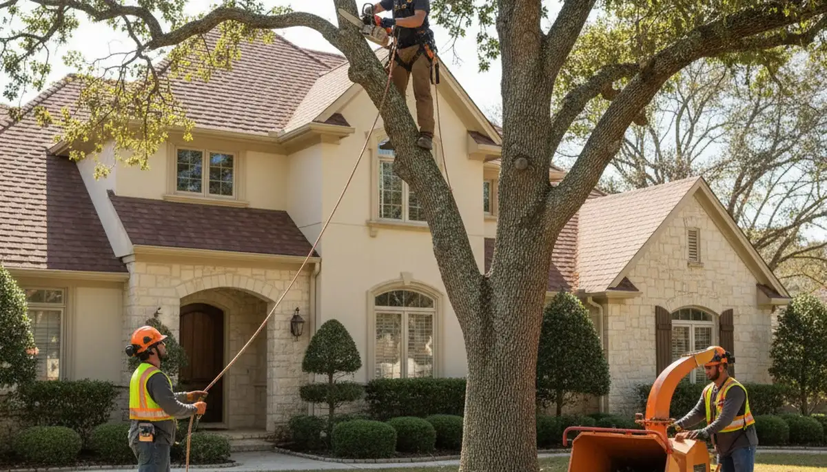 Tree service crew in Clearwater, FL providing professional tree removal and trimming services