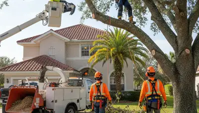 Tree service crew in Clearwater, FL providing professional tree removal and trimming