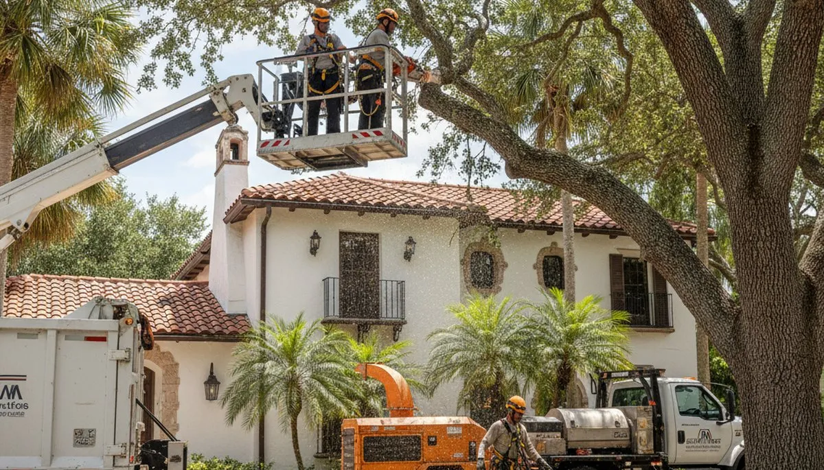 Tree service crew in Clearwater, FL providing professional tree removal and trimming services